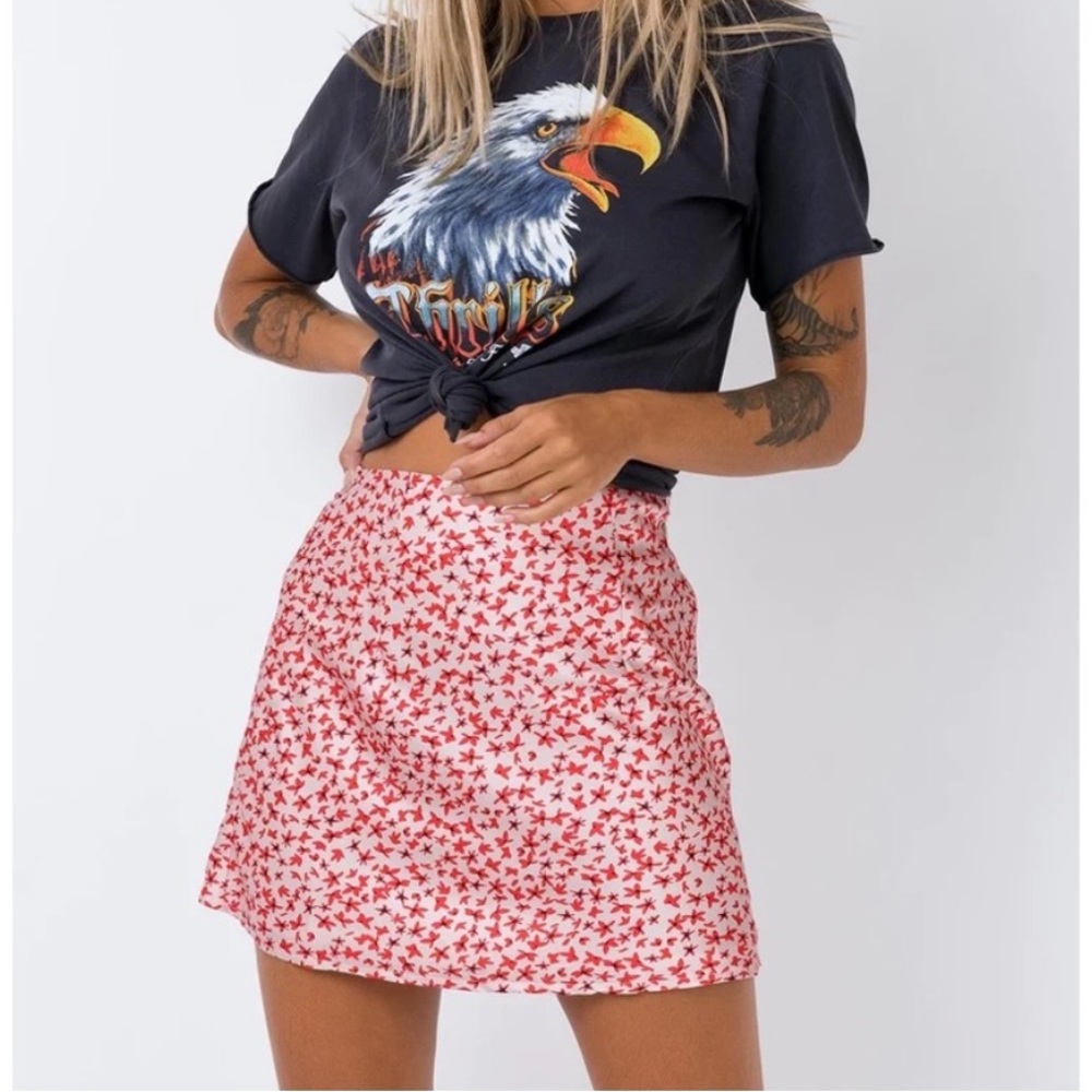 Princess Polly Satin Mini Skirt